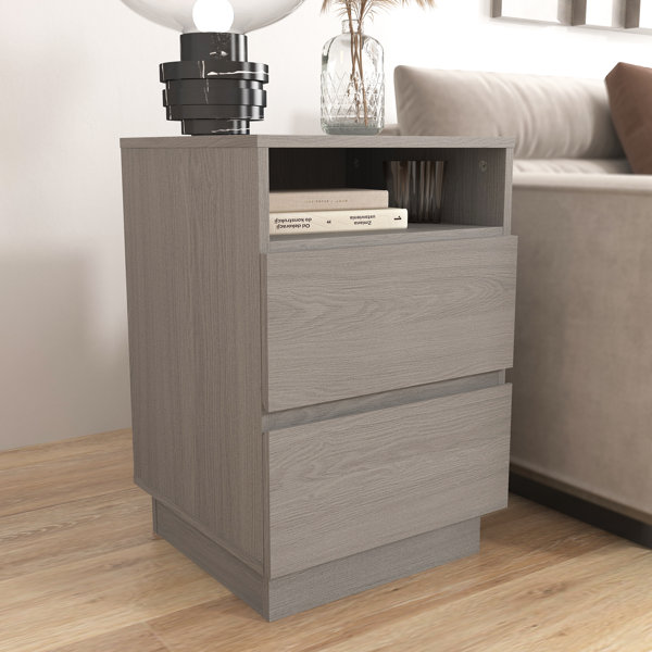 17 Stories Andyson Mustaeen 2 Drawer Nightstands Wayfair.co.uk